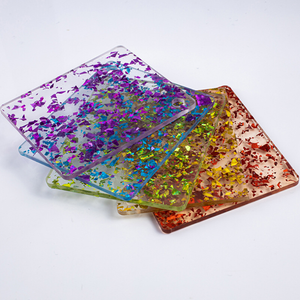 Patterned Glitter Acrylic Sheet for Laser Cutting