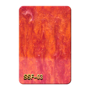 Red Pearl Wave Grain MMA Cast Acrylic Sheet SSF-003