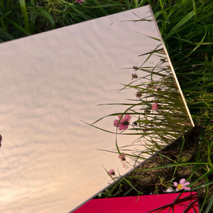 Outdoor Rose Gold Plastic Acrylic Mirror Sheet