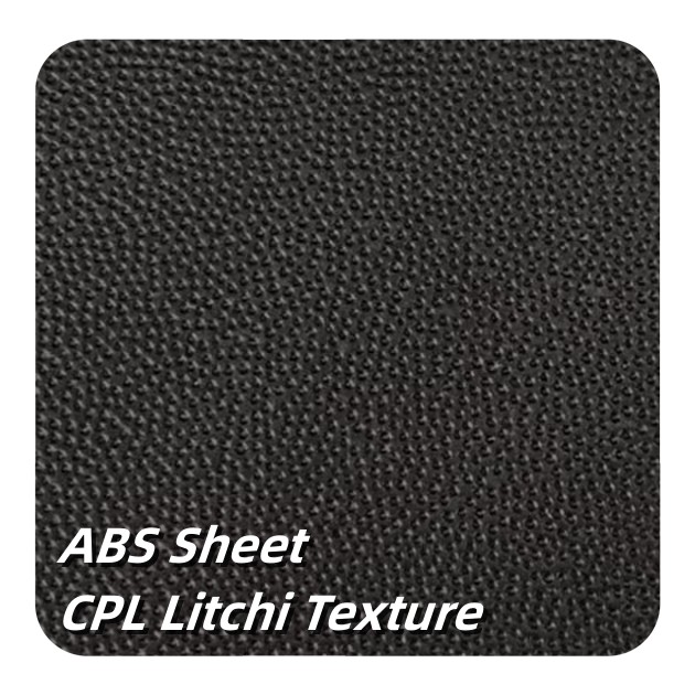 CPL Litchi Texture Black ABS Sheet 