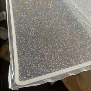4 by 8 Feet Silver Glitter Acrylic Sheet for Light Boxes