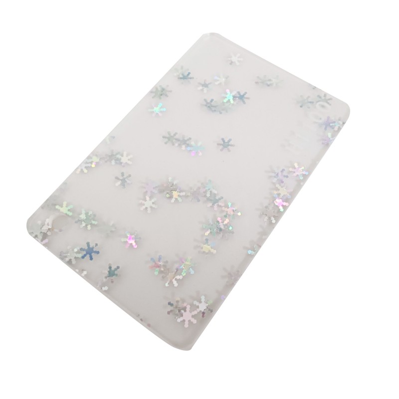 Clear Acrylic Sheet with Snow Moon And Star Pattern E019