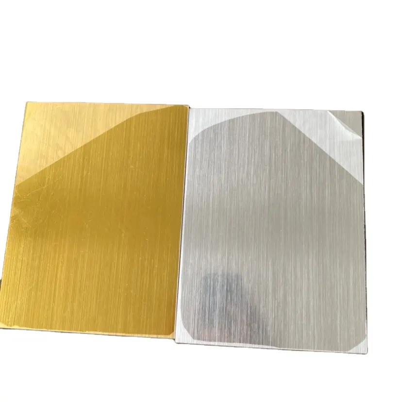 Brushed Silver Gold Double Side ABS Sheet